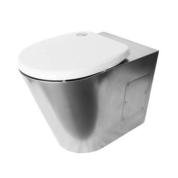 Унитаз напольный без бака антивандальный Тругор УНббА, сатин