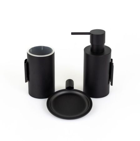 Stil Haus Hashi, настенная металлическая мыльница, цвет чёрный матовый, артикул HS09M(23)