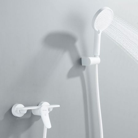 Смеситель для душа Shevanik S4716C, белый