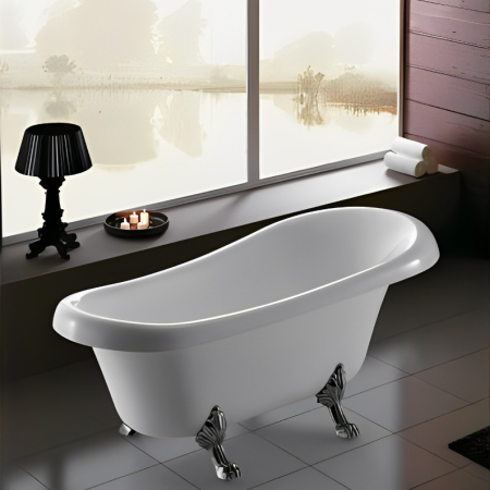 Ванна CLASSIC 170 акриловая отдельностоящая Cerutti SPA (1700x790x750) на львиных алюминиевых лапах (хром) Ванна CLASSIC 170 акриловая отдельностоящая Cerutti SPA (1700x790x750) на львиных алюминиевых лапах (хром)