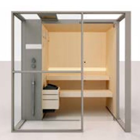 Effegibi Logica S Filo Сауна 214x250h217см, пристенная L.H., цвет: White Cloud, артикул LO 21 02 0002