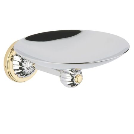 THG MANDARINE METAL Мыльница металлическая ø150 мм., подвесная, цвет хром/золото, артикул U1A-G02-546GM