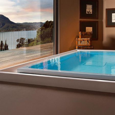 Treesse Fusion 230 Ванна  230x180xh67см, с гидромассажем, с фронт.панелью, хромотерапия по периметру LED, стабилизатор температуры воды, цвет: белый