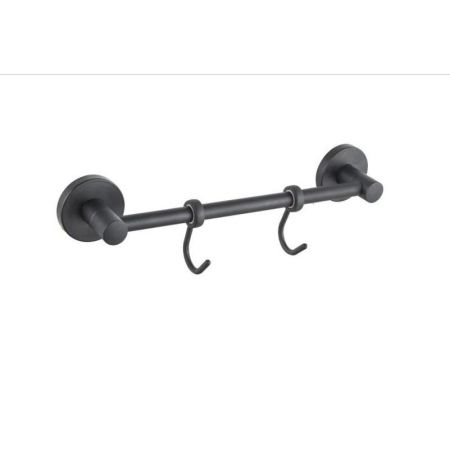 Планка с крючками для полотенец D-Lin D288111-2, черный