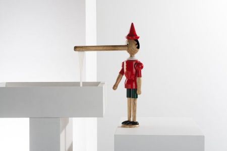 Emmevi Pinocchio, двухрычажный кухонный смеситель (излив 20,6 см), без донного клапана, цвет раскрашенное дерево