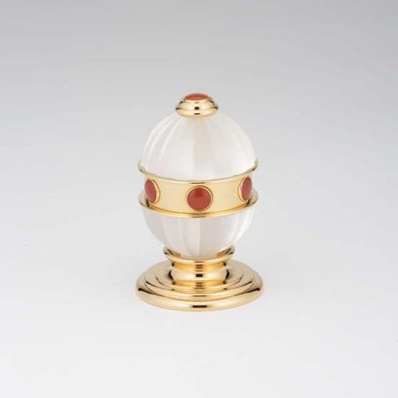 THG AMBOISE JASPE ROUGE Вентиль смесителя для раковины, вставки красная яшма, цвет полированное золото