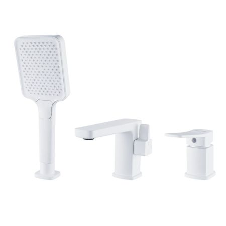 Смеситель на борт ванны Shevanik S9912C, белый, артикул S9912C