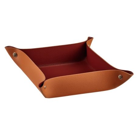 Colombo Adj Мелочница, 20x14H5 см, цвет: коньяк/бордо, артикул BADJ0109-0930