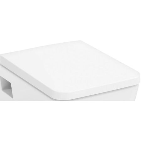 Сиденье для унитаза, Hansgrohe, EluPura Original Q, с крышкой, ширина, мм-365, глубина, мм-540, без плавного опускания, с верхним креплением, материал сиденья-дюропласт, цвет-белый