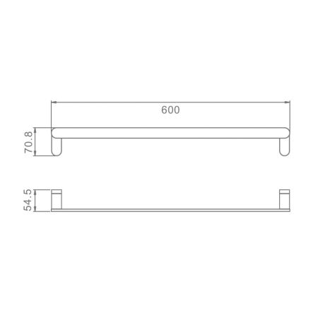 Полотенцедержатель Raglo R300.01.09, графит, артикул R300.01.09