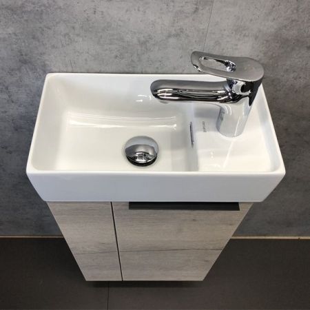 Тумба с раковиной Comforty Матэ 40 00-00000833 подвесная Дуб дымчатый