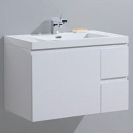 Тумба под раковину BelBagno Luce 80 BB800VAC/BL подвесная Bianco Lucido