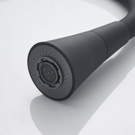 Смеситель для кухни с гибким изливом Shevanik S543H-3, черный