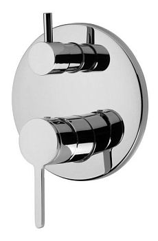 Emmevi Filobrass, однорычажный (со стержнем) встраиваемый смеситель для душа на 3 выхода, цвет хром