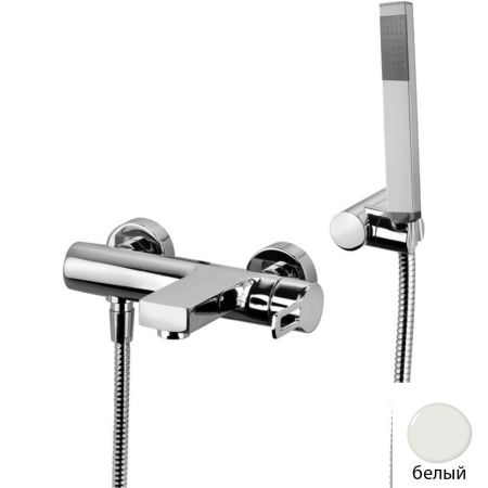 Смеситель для ванны Paffoni Ringo RIN023BO белый матовый, артикул RIN023BO