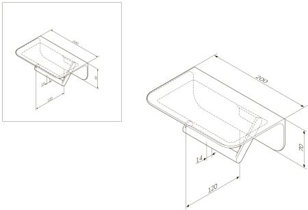 A30341500 Sensation, Держатель для туалетной бумаги с полкой, хром, шт, артикул A30341500