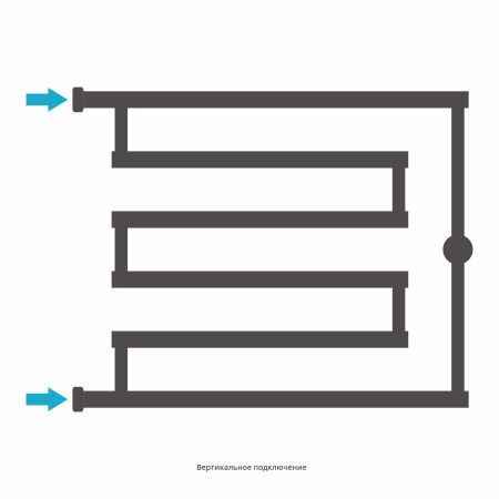 Полотенцесушитель, Сунержа, High-Tech model L+, водяной, ширина, мм-660, глубина, мм-65-80, высота, мм-528, межосевое расстояние-500, подключение-вертикальное слева/справа, мощность, Вт-314, присоединительный размер-НГ G 1", материал-нержавеющая сталь, на, артикул 00-4052-5065