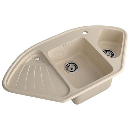Кухонная мойка GranFest CORNER 1040E, кашемир, артикул C-1040E кашемир