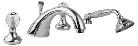 Смеситель на борт ванны с выдвижным душем CEZARES ATLANTIS-BVD, артикул ATLANTIS-BVD-02-Sw/M