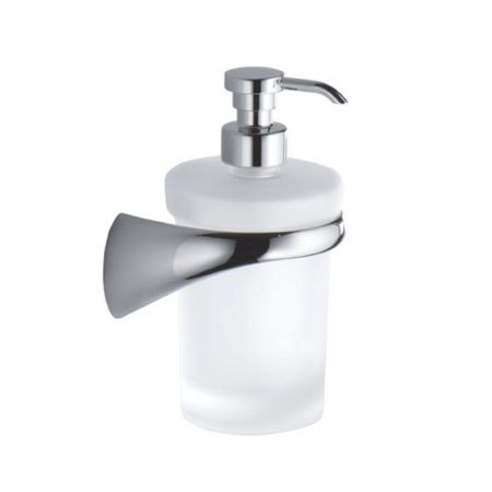 Colombo Link Дозатор для жидкого мыла подвесной, цвет: хром/матовое стекло, артикул B9310D.CR-VAN