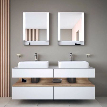 Duravit  Qatego Раковина накладная 560х400х130 мм, без отв под смеситель, цвет белый