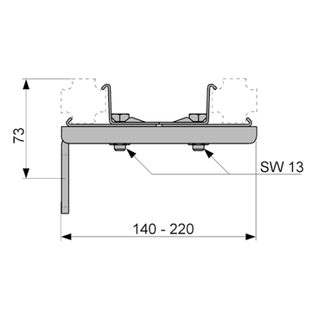 Крепление двойное, артикул 9030011