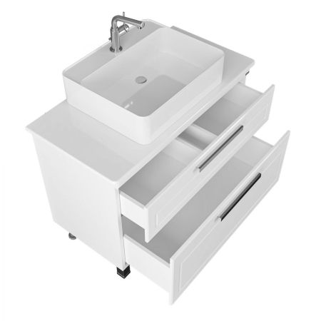 Тумба под раковину Санта Нептун 100 230009н напольная, со столешницей  ( ум. Гамма56), артикул 230009н