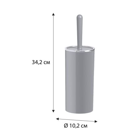 Ершик FIXSEN ROUND GRAY FX-453-5, серый, артикул FX-453-5