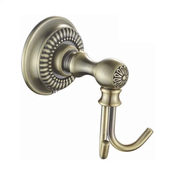 Крючок для ванной комнаты двойной Rose RG1421Q, бронза