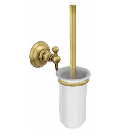 Nicolazzi Accessori Туалетный ёршик настенный, цвет: бронза/белый, артикул 1490BZ