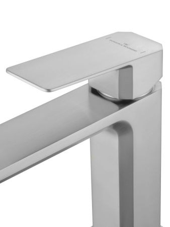 Смеситель для раковины WONZON & WOGHAND DIAMOND, Брашированный никель (WW-88139011-BN), артикул WW-88139011-BN