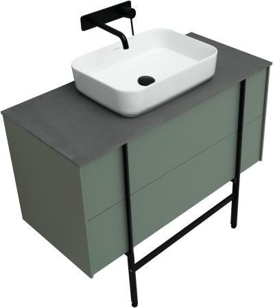 Тумба под раковину Allen Brau Reality 100 1.32007.CGM олива матовый, артикул 1.32007.CGM