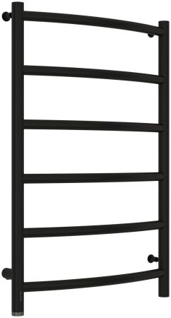 Полотенцесушитель, Сунержа, Галант 4.0, электрический, ширина, мм-532, высота, мм-800, подключение-слева, нагревательный элемент-греющий кабель, мощность, Вт-112, материал-нержавеющая сталь, цвет- чёрный матовый, артикул 31-0830-8050