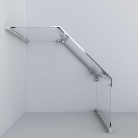 Душевой уголок Vincea Stresa 90x90 VSP-1S900CH профиль Хром стекло шиншилла, артикул VSP-1S900CH