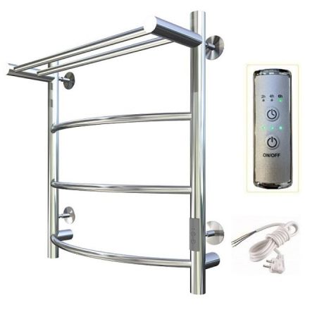 Полотенцесушитель электрический с полочкой (лесенка) Тругор Пэк сп 5 П 60х40 см, артикул Пэк сп 5П/6040 32