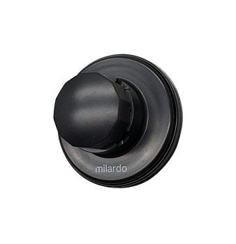 Держатель, ABS пластик, черный матовый, Easy, Milardo, EASBWP0M58