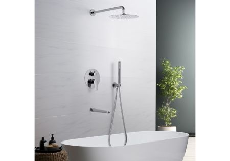 Set 4 в 1 душевой комплект AQUATEK AQ1173CR БЕТТА, артикул AQ1173CR