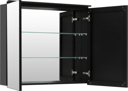 Зеркальный шкаф De Aqua Алюминиум 90 черный, артикул 261760