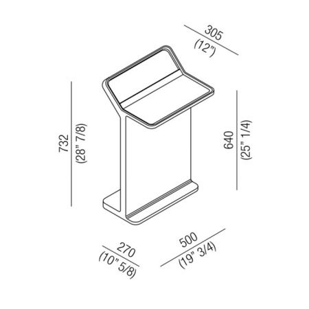 Agape Multifunzione Полотенцедержателем с полкой 50x30.5x73.2 см., напольный, цвет: белый