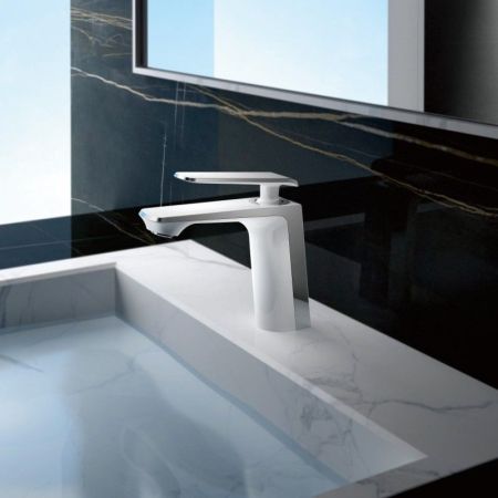 Смеситель для раковины Haiba HB10548-8, белый