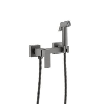 Гигиенический душ со смесителем BELZ B55806-3, оружейная сталь