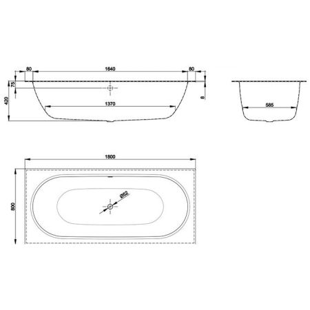 Опора для ванны, Bette, универсальная, комплект-2 штуки, артикул B23-1500