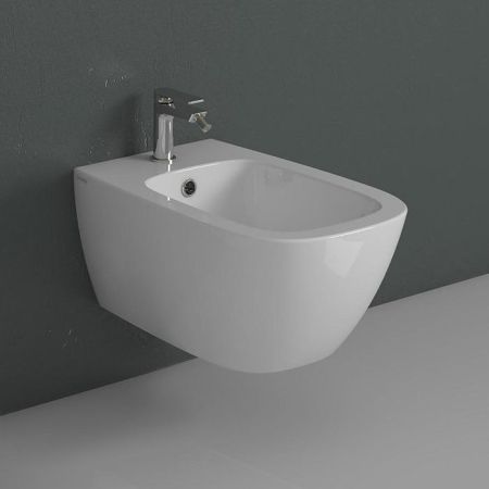 GLOBO Genesis Биде подвесное 50х36 см, с  1отв для смесителя, с креплением, цвет: белый, артикул GNS10.BI