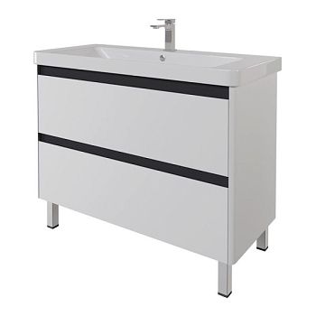 Тумба под раковину подвесная/напольная Dreja Luxury Plus 105 см, белый