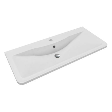 Раковина Florentina Аллегро 120 см 10.020.01200.001, белая, артикул 10.020.01200.001