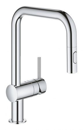 Смеситель для кухни GROHE Minta с выдвижным изливом, хром (32322002) Смеситель для кухни GROHE Minta с выдвижным изливом, хром (32322002)