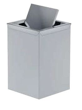 Stil Haus, квадратный контейнер для мусора (8 литров) с вращающейся крышкой, цвет полированная сталь