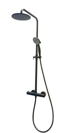 Душевая система термостатическая Fiore KEVON BLACK MATT 44NN0932, черный, артикул 44NN0932