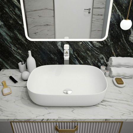 Раковина чаша Maretti FL13NS66-740, белая, артикул FL13NS66-740