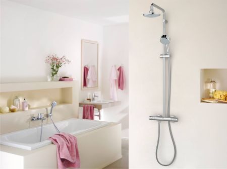 Душевая система GROHE Tempesta Cosmopolitan 160 с термостатическим смесителем, хром (27922000), артикул 27922000